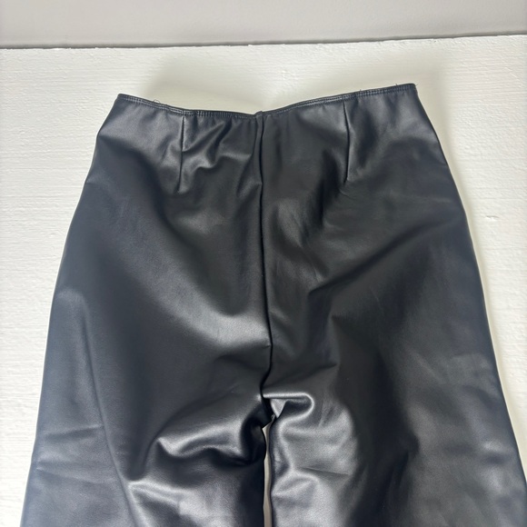 Gentle Fawn Fleece Lined High Waist Black Pleather Pants - Picture 8 of 9